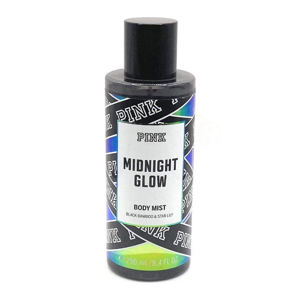 NEW Victoria's‎ Secret PINK Midnight Glow Black Bamboo Body Mist 8.4fl oz/250ml